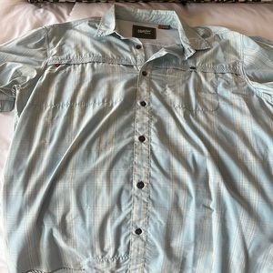 Howler Brothers Short Sleeve Airwave Button Down Shirt size XL